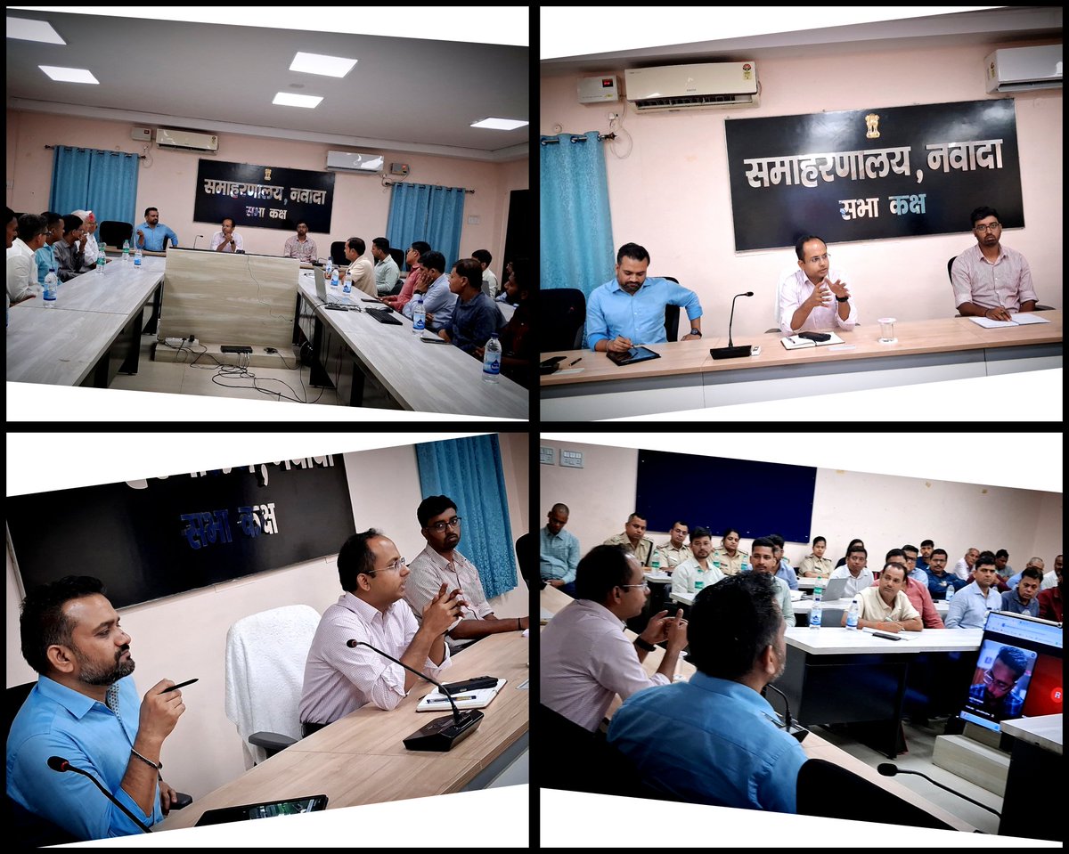 imNavKP's tweet photo. Meeting convened by District Administration, Nawada with Oil Company executives (HPCL, BPCL and IOCL) and Representatives of Petrol Pumps under chairmanship of DM, Nawada in the wake of Iran war impacts. https://t.co/rv6GmHUsZ2