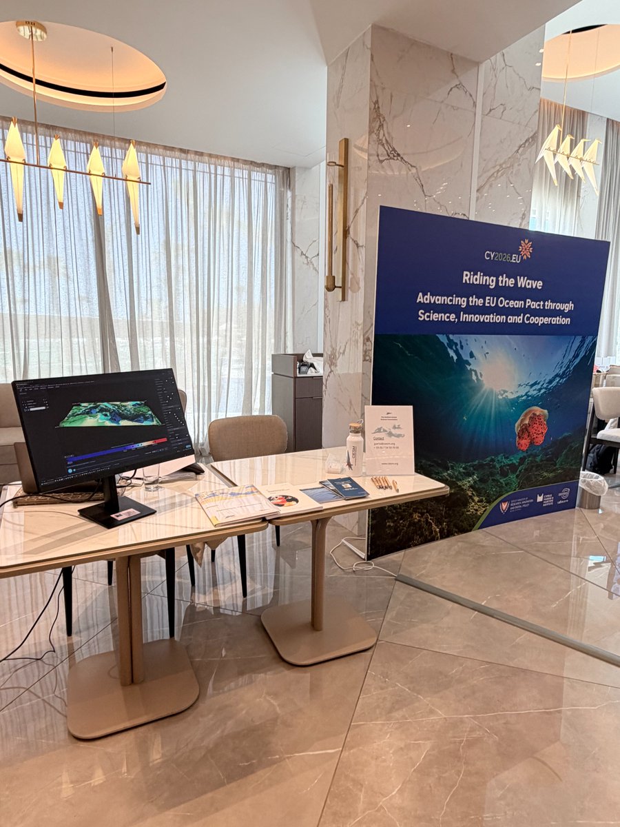 MedScienceCom's tweet photo. The Commission participated in "Riding the Wave: Advancing the EU Ocean Pact" in Cyprus 
Beyond producing data, ocean science must ensure knowledge is understood, shared and used, across communities, sectors and decision-makers

 🔗Read more: https://t.co/wdFVf0cUsJ https://t.co/PsW9bQoEe1