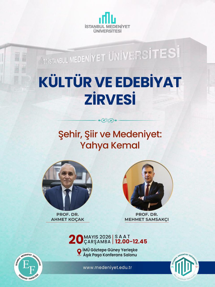 İMÜ Edebiyat Fakültesi/Faculty of Letters tweet media