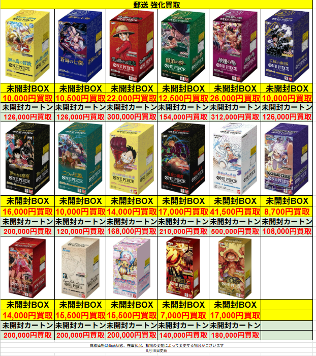 【最終値下げ】ワンピース カードまとめ売り早いもの勝ちお願いします ワンピースカード 🔥強化買取🔥 OP-15 神の島の冒険 未開封BOX→10,000