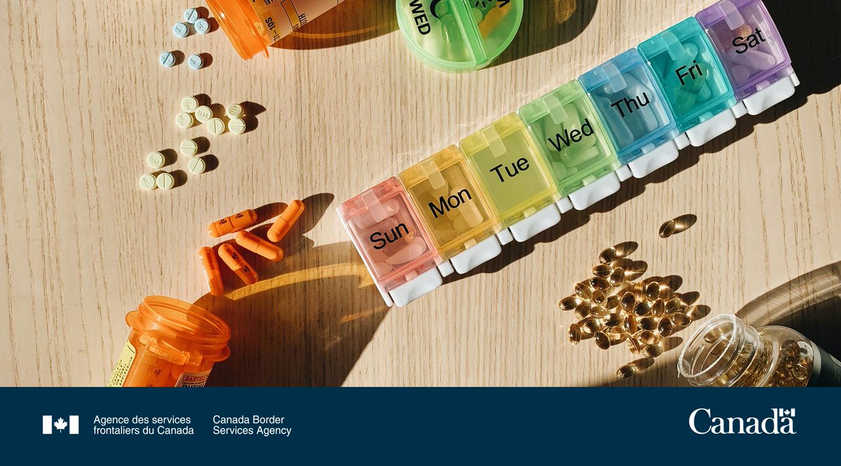 FrontiereCanPRA's tweet photo. Vous devez voyager avec des médicaments ? Avant de partir, consultez les directives relatives à l'importation de médicaments sur ordonnance et en vente libre au Canada : https://t.co/Zd6av4gDau

#Renseignez-vousAvantDePartir https://t.co/7fxJWP6mMm
