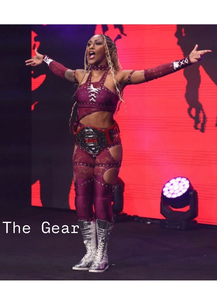 Thee_Red_Velvet's tweet photo. For Supercard of Honor, I wanted to wear something that represented a chapter of my healing. This gear was inspired by Kiana Ledé and the outfit she wore during The Magic Hour Tour. Her music has been the soundtrack to some of the hardest, most transformative moments of my life. https://t.co/SwLTfAyUzP