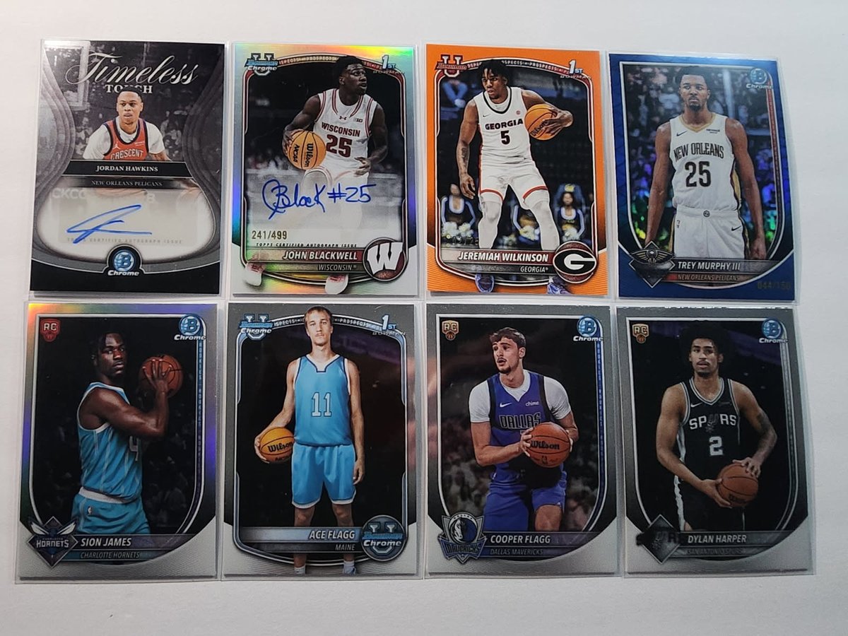 SwapTheCard's tweet photo. Forgot to post our Bowman Basketball highlights! Fun stuff to check out. Cool seeing the Topps designs for other sports. Full highlights on the thread

Bowman baseball is up next. Thanks everyone!

https://t.co/djujqzCEx6 https://t.co/gMG2mcUY2T