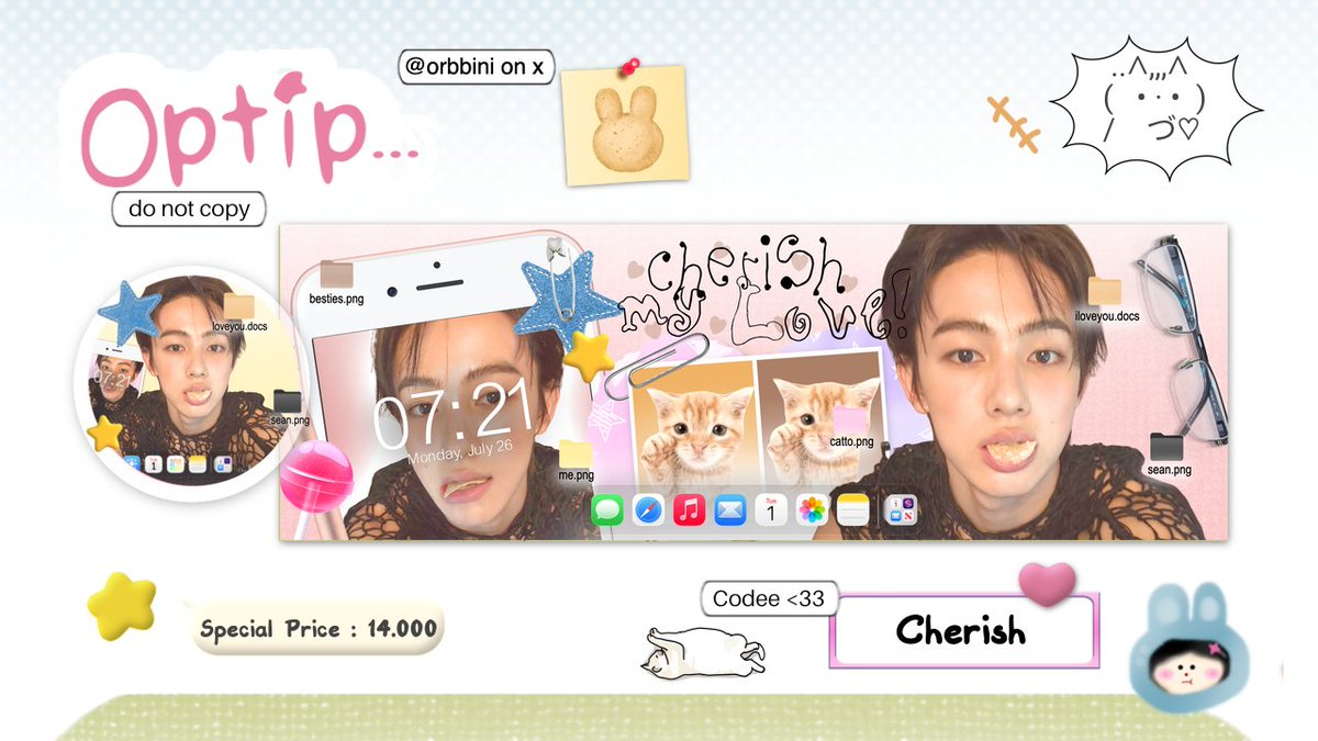 nya⭐️ wOrding layout 📌OPTIP CHERISH tweet media