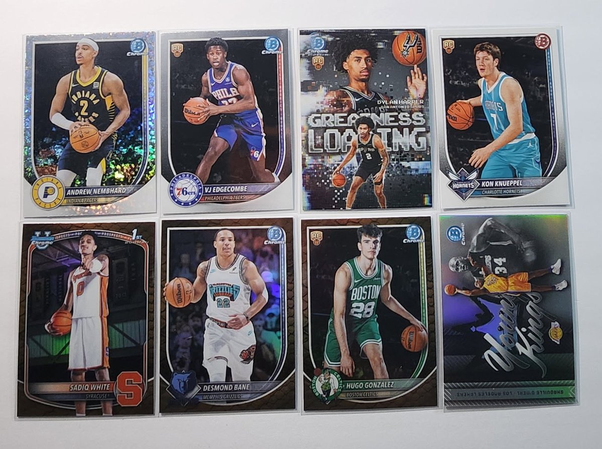 SwapTheCard's tweet photo. Forgot to post our Bowman Basketball highlights! Fun stuff to check out. Cool seeing the Topps designs for other sports. Full highlights on the thread

Bowman baseball is up next. Thanks everyone!

https://t.co/djujqzCEx6 https://t.co/gMG2mcUY2T