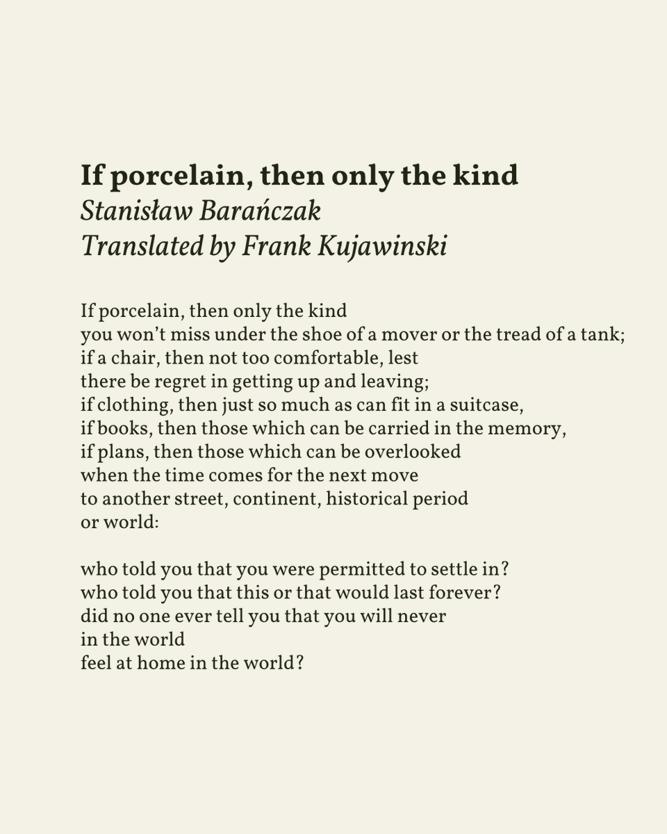 readalittlepoem's tweet photo. “who told you that this or that would last forever?”

— Stanisław Barańczak https://t.co/QKhjXR7q8K
