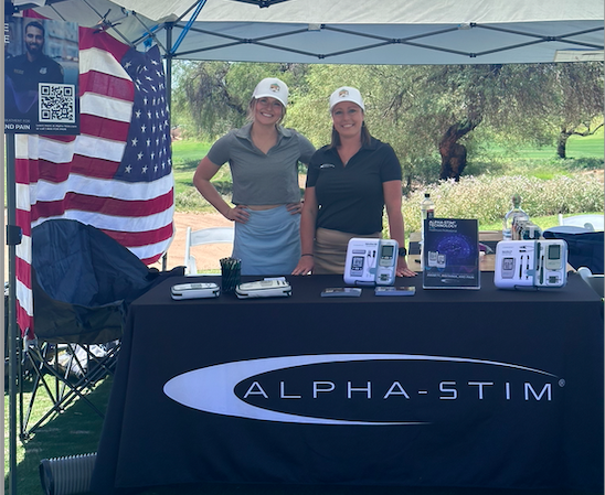 AlphaStim's tweet photo. Proud to have been part of the 2026 100 Club Heroes Classic Golf Tournament in AZ. Alpha-Stim is proud to support and honor first responders and their contributions to their communities. Thanks for a wonderful day and the opportunity to help celebrate local first responders! https://t.co/YBjKhXkXsI