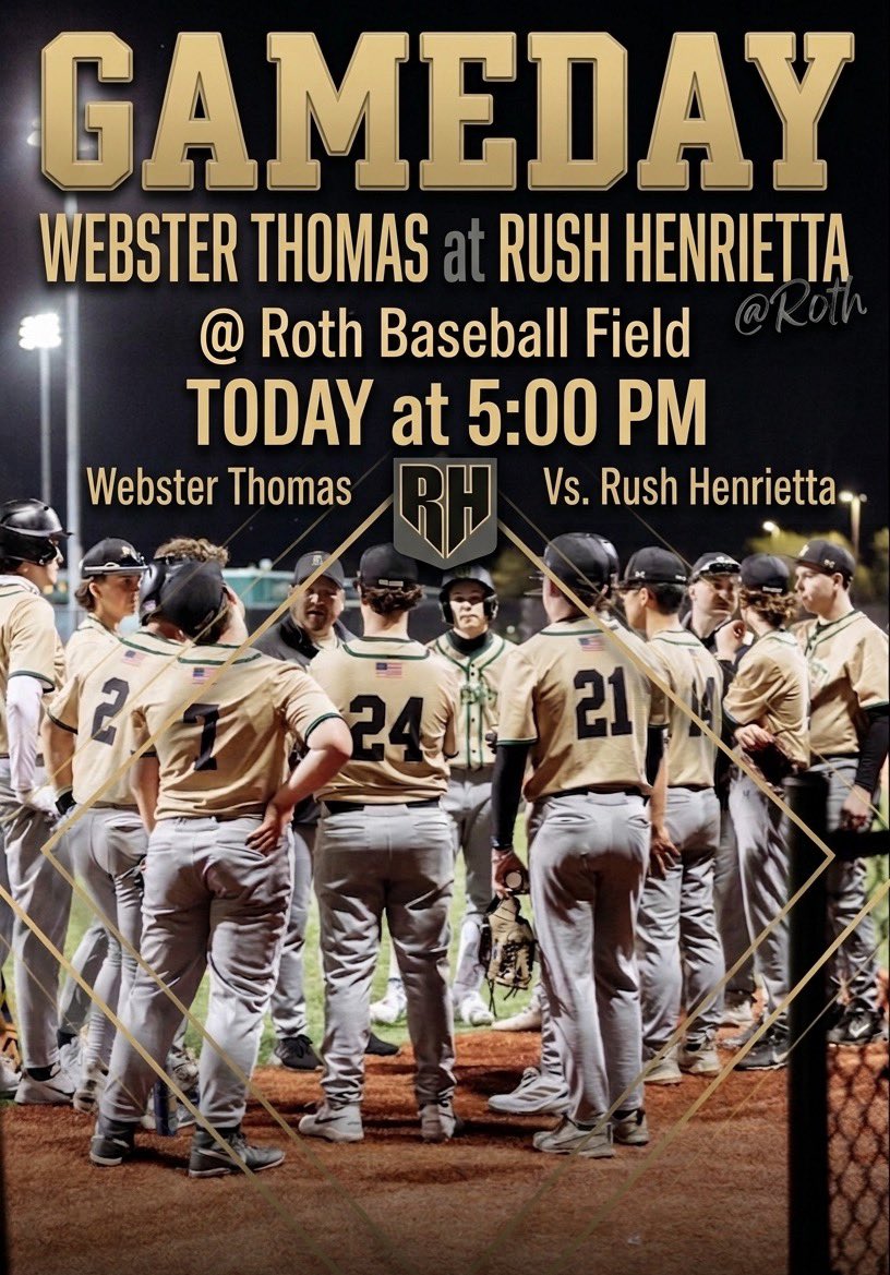 RHbsebl's tweet photo. Final game of the regular season ! @RushAthletics https://t.co/H7Vd2if0G4