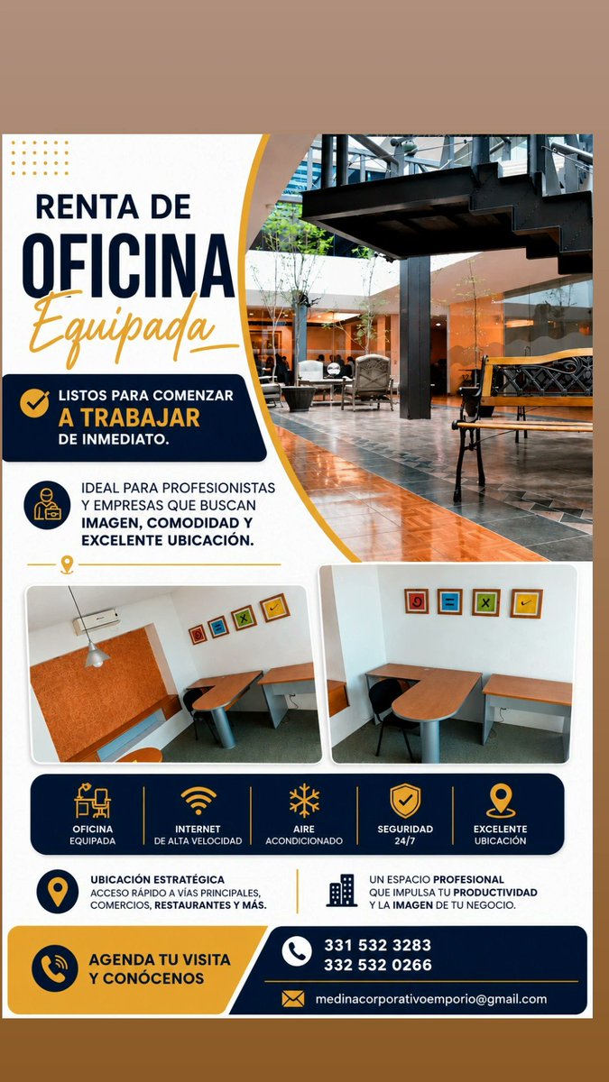 MARCIAGIORDANI's tweet photo. #OficinasEnRenta
#RentaDeOficinas
#OficinasAmuebladas
#OficinasGuadalajara
#GuadalajaraNegocios
#AbogadosGuadalajara
#FreelancerMexico
#OficinasEnRenta #OficinasGuadalajara
#googlefotos
#googleimagenes
#marciagiordani
#redessociales https://t.co/L4pGBGjOAG