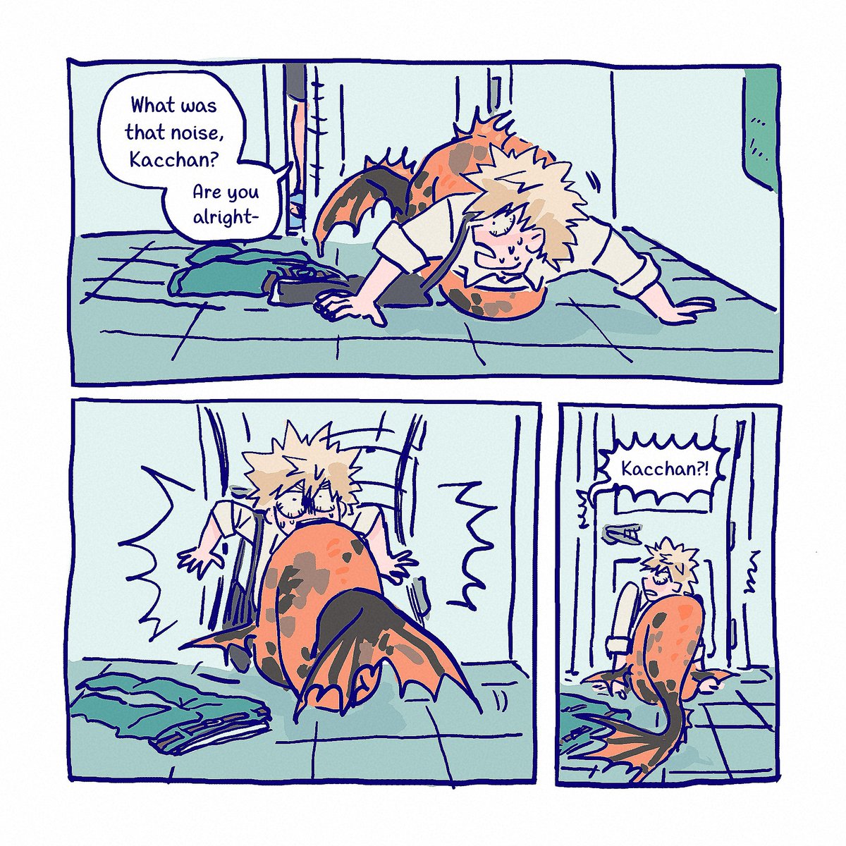 yaoibluntday's tweet photo. #dkbk falling shenanigans (2/3) https://t.co/pmZOMR0kwD