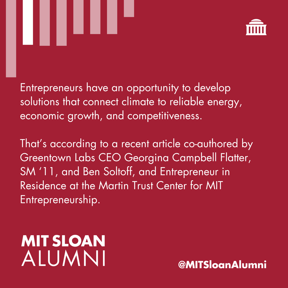 MIT Sloan Alumni tweet media