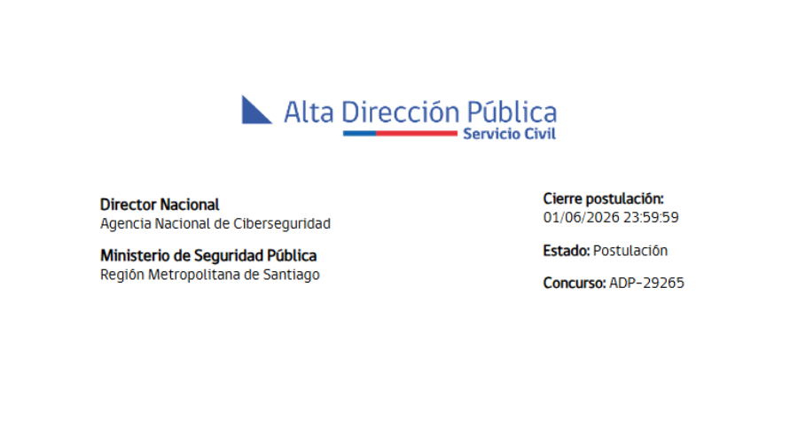 Agencia Nacional de Ciberseguridad (ANCI) tweet media