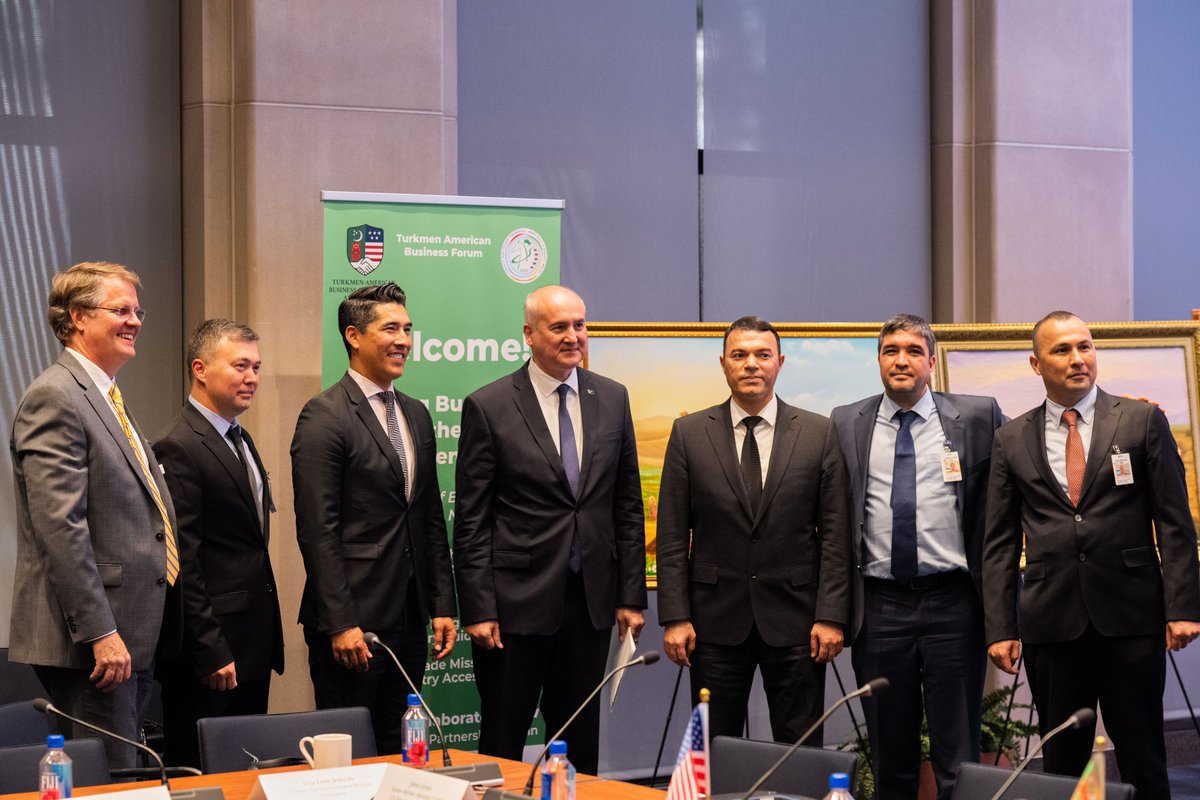 tabcausa's tweet photo. On May 7, TABCA was the official partner of a high-level economic forum at IMF Headquarters in Washington, DC, co-hosted with the Embassy of Turkmenistan. 🇹🇲🇺🇸
80+ participants. Both Ambassadors. IMF, World Bank, U.S. Departments of Commerce and State.
#TABCA #Turkmenistan #Trade https://t.co/9Qy1QyOI7f