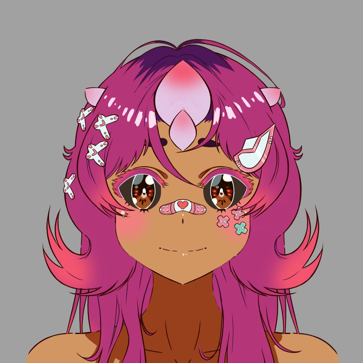 IzariYoshito's tweet photo. One face complete!
Going with a more simplistic style for this #expressionsheet
Because I'm only really using it for references when it comes to angles and design. I didn't think focusing on shading and lighting would be a good idea.
#characterdesign https://t.co/Kh4s3ebY56