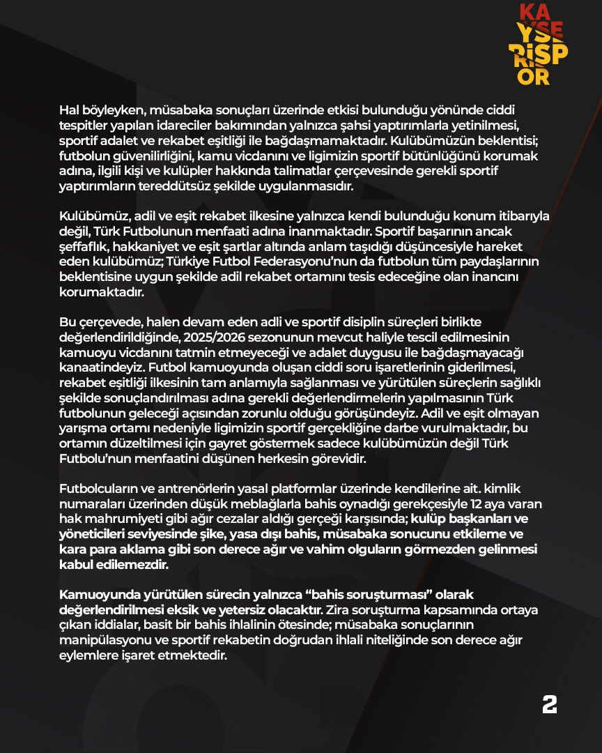 Zecorner Kayserispor tweet media