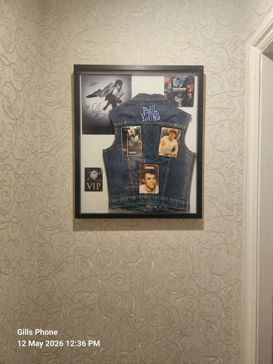 gillianhenness2's tweet photo. @davesweetmore @PaulYoungParlez We had a great time in Dublin ..hope he returns soon and after 40 yrs I got my jacket signed 🙏 https://t.co/uRwBdOnQO1