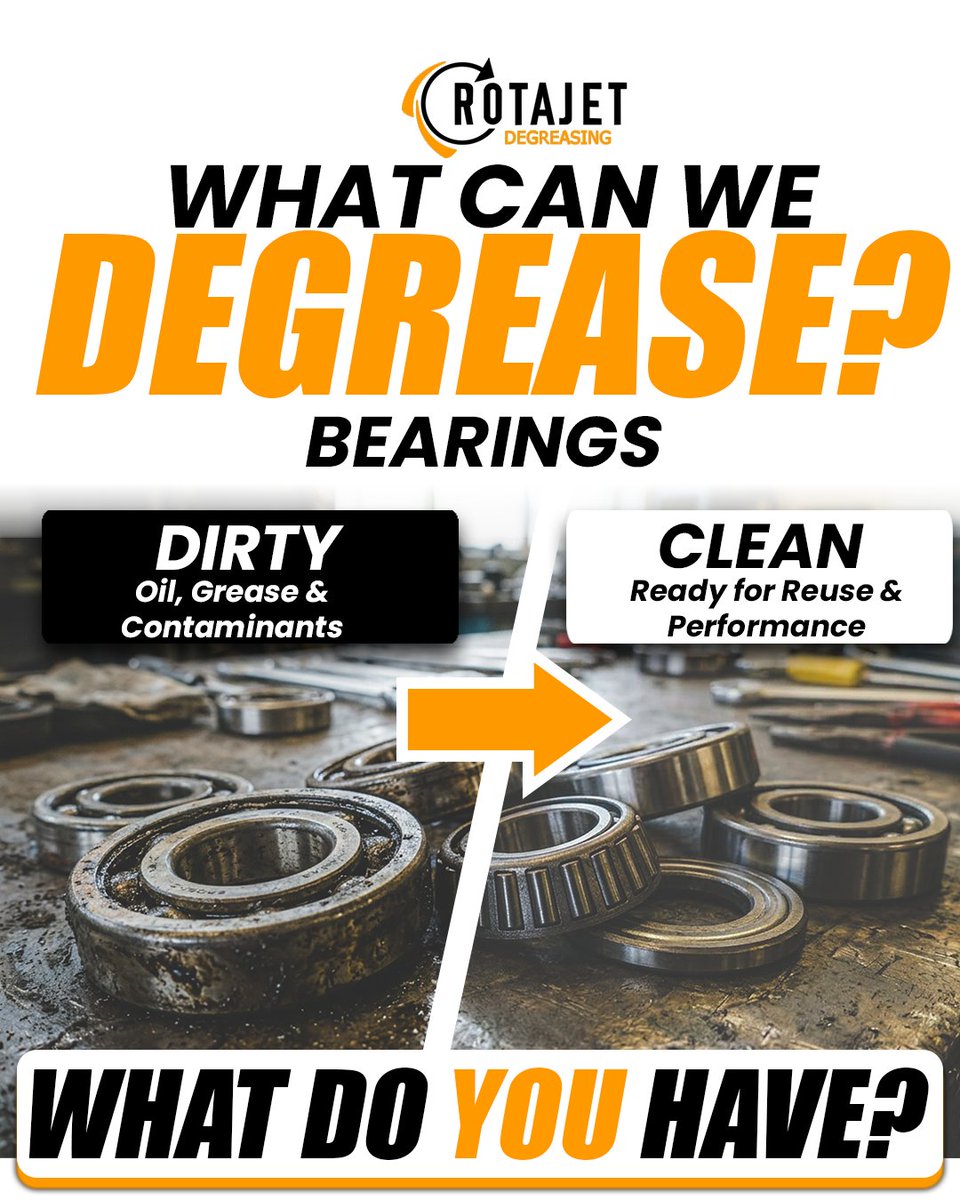 RotajetSystems's tweet photo. https://t.co/4A5H69NcUk

#Rotajet #Degreasing #Bearings #IndustrialCleaning #DegreasingMachines #PrecisionCleaning #Manufacturing #Engineering #ComponentCleaning #IndustrialProcessing #Maintenance #PartsCleaning #GeneralManufacturing #IndustrialSolutions https://t.co/dnT4T7RazX