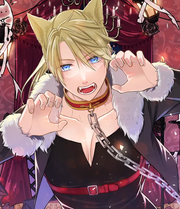 #あなたの癖を詰め込んだ最高の男性を見せてください 金髪碧眼長髪ポニテ男子!!!!!!!!!!!!!!!! !!!!!!