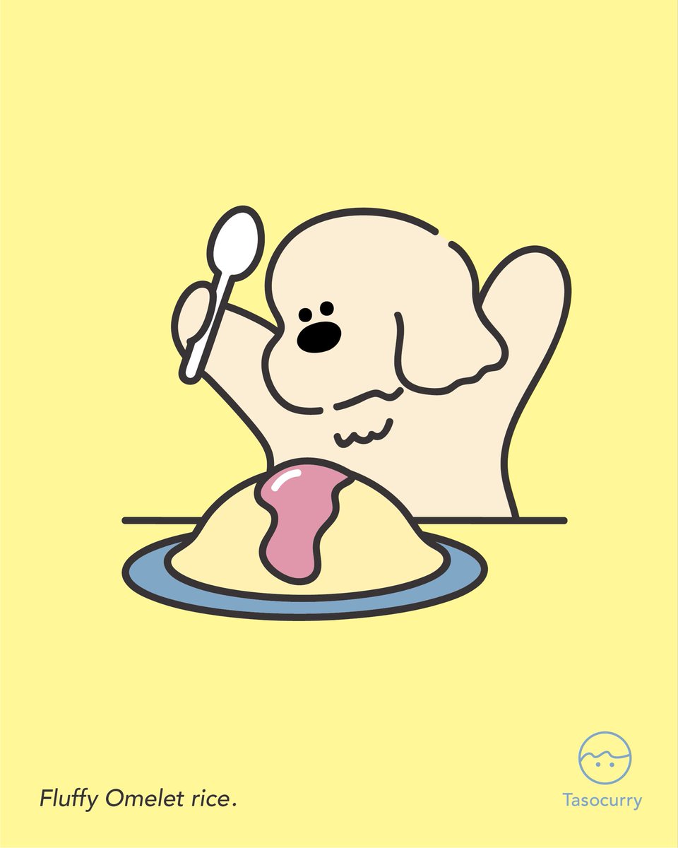 tasocurry's tweet photo. ふわふわオムライスとパクチー🐶🍳 https://t.co/qdbmOs2sGm