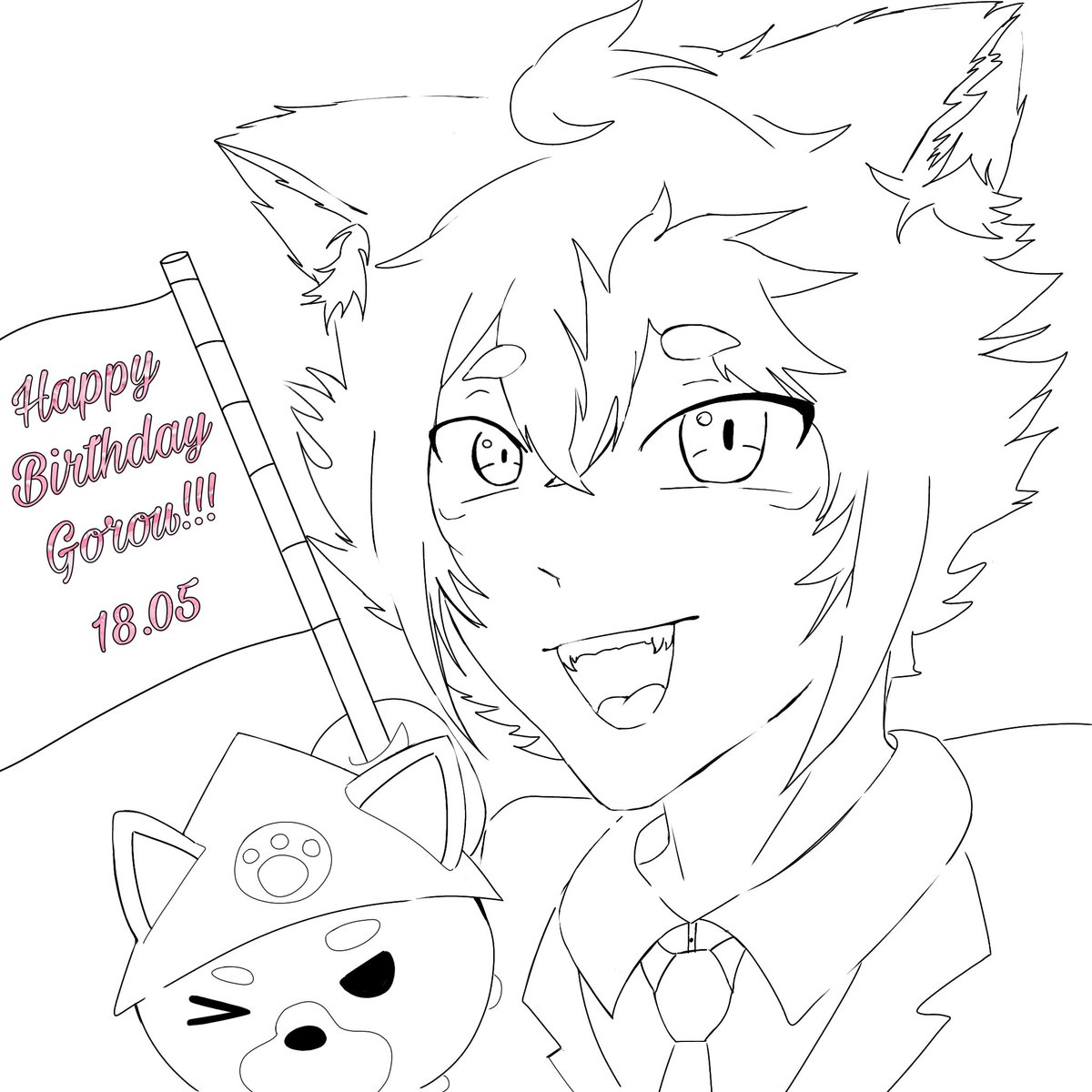 schizofoid67's tweet photo. HAPPY BIRTHDAY GOROU!!!  I've been his biggest fan since his release, so I decided to do a simple birthday art. (Please don't hate I'm learning)
@GenshinImpact
#gorou #GenshinImpact https://t.co/7PRbxJU5Vc