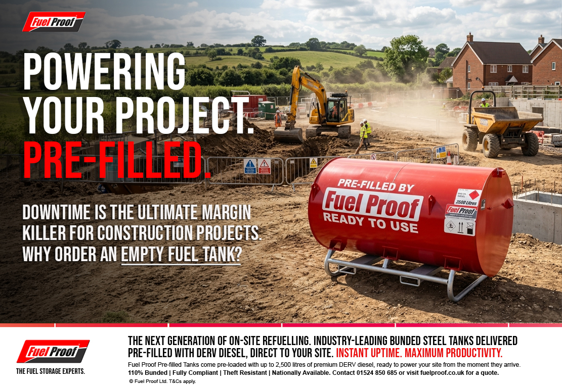FuelProofLtd's tweet photo. Why order an empty fuel tank?...

Downtime is the ultimate margin killer for construction projects. Stop waiting around for separate fuel deliveries on Day 1.

Get our industry-leading bunded steel tanks delivered directly to your site – pre-filled with up to 2,500 litres of premium DERV diesel.*

Instant uptime. Maximum productivity. Complete compliance.

👉  Send us a DM, call our team on 01524 850 685, or visit https://t.co/nJ9ToMJdiJ to secure your site-ready tank today.