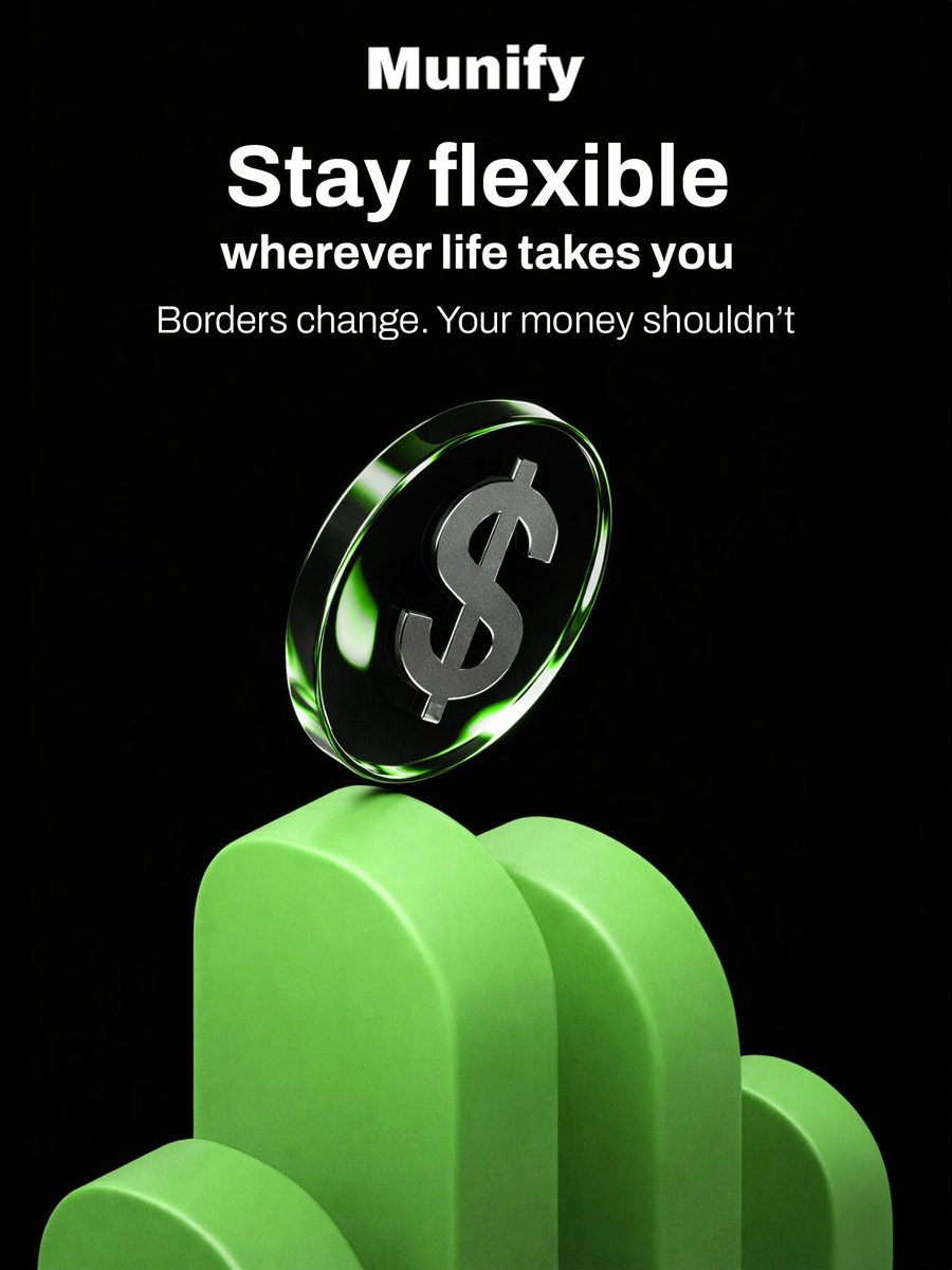 Munifyai's tweet photo. Stablecoins for a borderless life.
Receive. Save. Spend. Anywhere https://t.co/GtHF0MeuE6