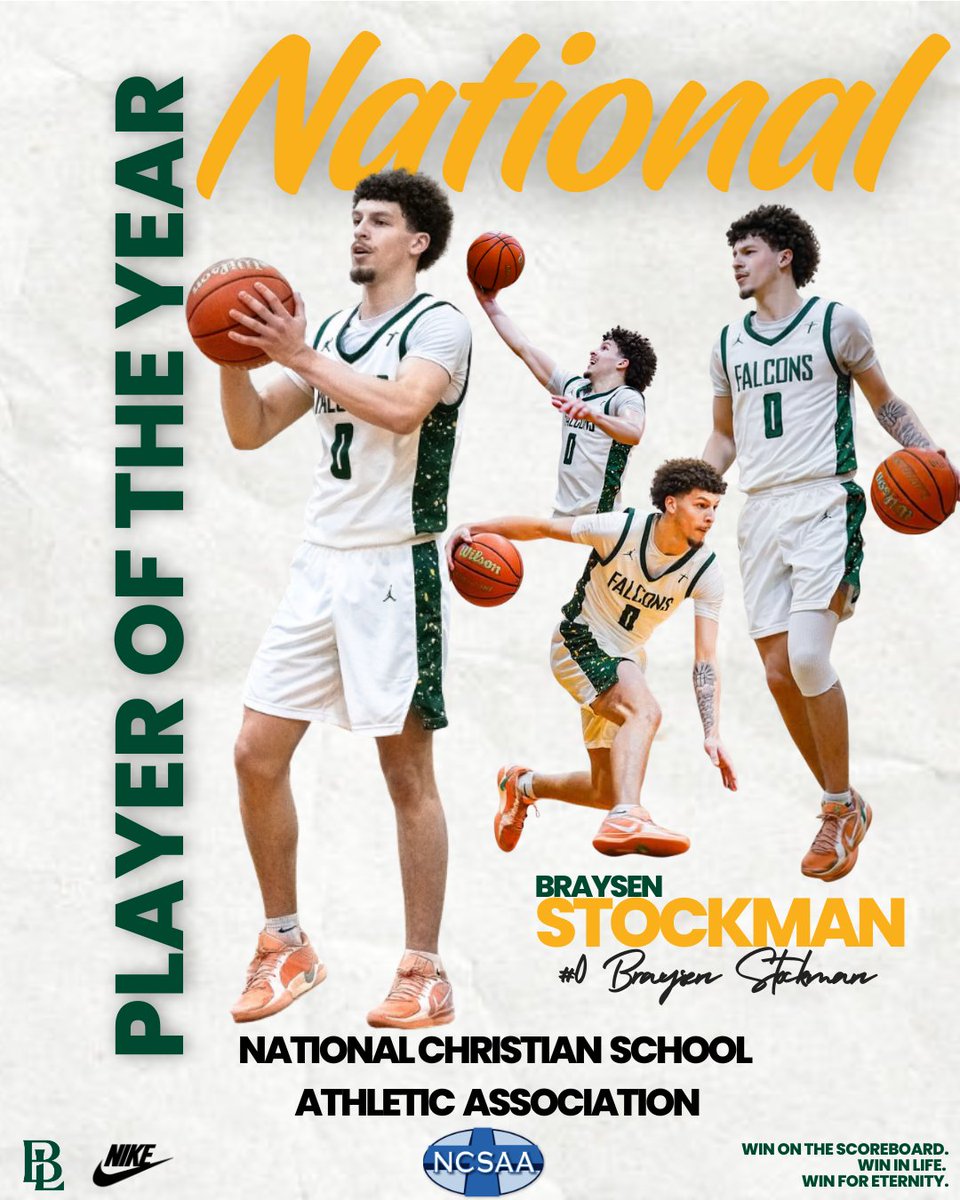 BenLippenSports's tweet photo. Congratulations to our very own Braysen Stockman on being named the NCSAA Division 1 National Player of the Year!

From dropping 2,000+ career points to leading the Falcons with absolute heart, swag, and dedication every single night—this honor is so well-deserved. https://t.co/QEx2nQPmzg
