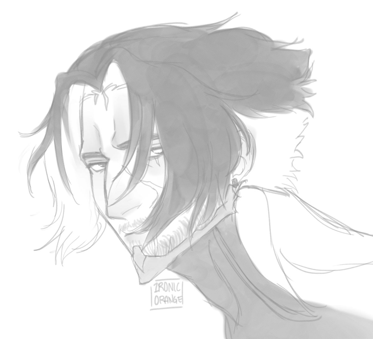 IronicOrange's tweet photo. i kept sketching him #warframe #tennocreate https://t.co/z0gppWzoOw