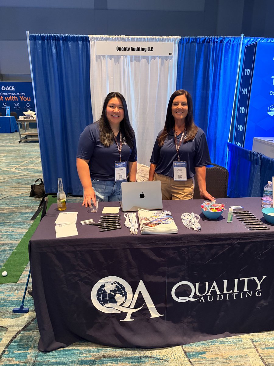 QualityAuditing's tweet photo. Candy, Golfing, and Audits... the ultimate trio? 💡

We think so. We are officially live on the expo floor at the ASQ World Conference on Quality &amp; Improvement!

Come by Booth #409 if you're looking to network, grab a quick sugar rush, or talk about all things audits. https://t.co/AMrGvgiZy0