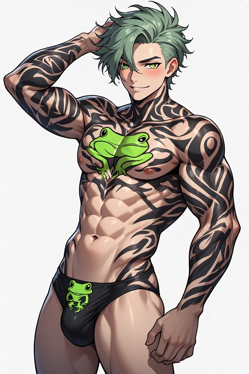 Michael26625187's tweet photo. "Emerald Sovereign serving looks and thickness ๐ธโจ
Kneel properly
#Verdelith #TribalTattoo #ExplicitArt" https://t.co/0zdCYbiEF5
