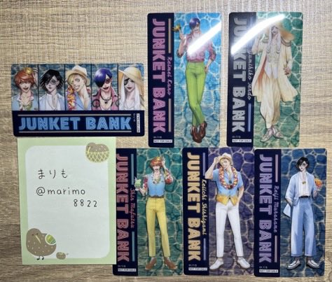 marimo8822's tweet photo. 【交換・譲渡】
ジャンケットバンク

グッズ整理
こちらの画像1〜4をお譲り致します。

求めてるグッズはツリーにて⬇️ https://t.co/E6uy8ZaZkk