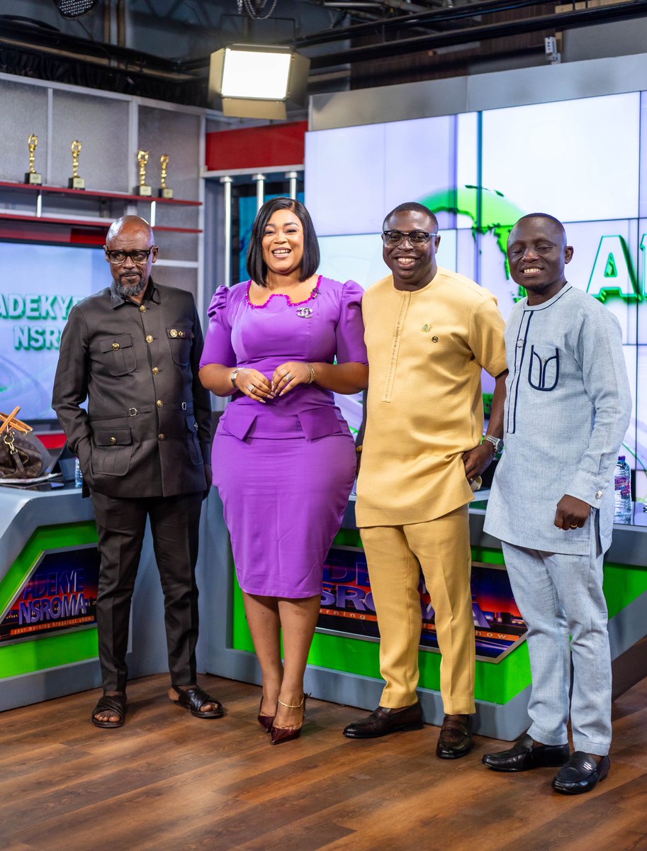 utvghana's tweet photo. Studio vibes looking bright and beautiful this morning!  #AdekyeNsroma https://t.co/XGZLh2GkDa