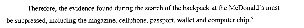 FrontRowMRoss's tweet photo. This is from the court's decision. The gun is not mentioned in the suppressed evidence from McDonald's. The alleged murder weapon was recovered at the police station. Court about to be adjoured. Running out soon to see if lawyers will speak to press. https://t.co/QWXjBM9Ot2