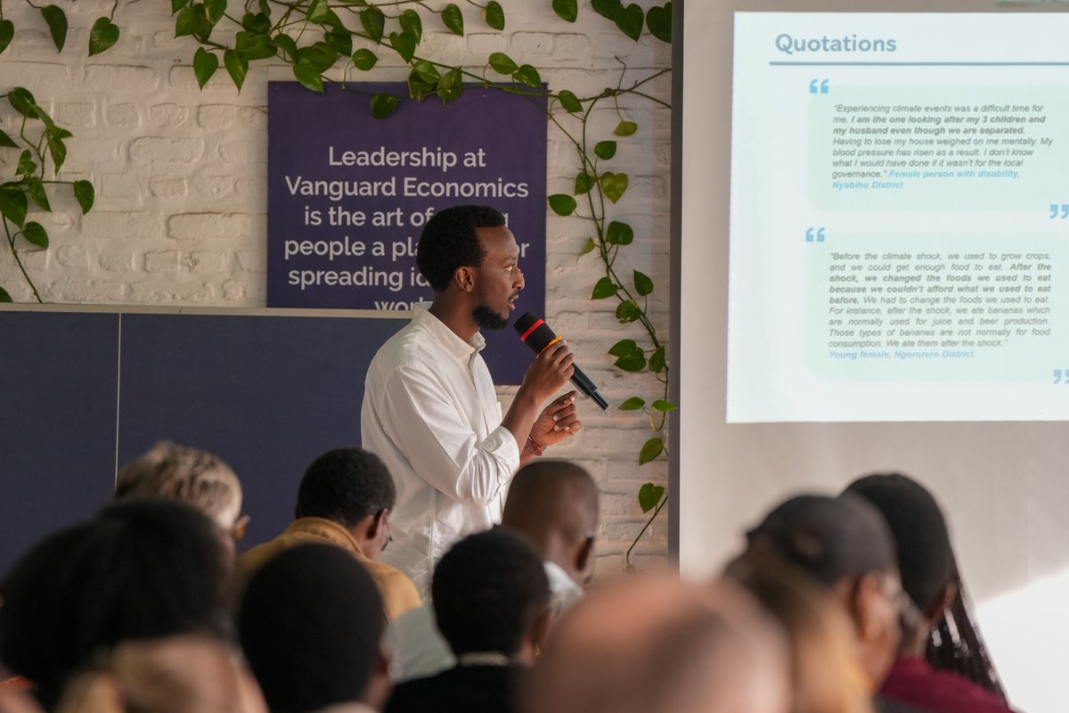 Vanguard_Econ's tweet photo. The climate crisis has a gender face, an education face, and an agriculture face. Our first 2026 Rwanda Research Roundtable brought together researchers, activists, and policymakers to dig into all three. We can't wait to see what June has in store. 🤩🤩

#ResearchinRwanda https://t.co/Z1tNlvJCfV