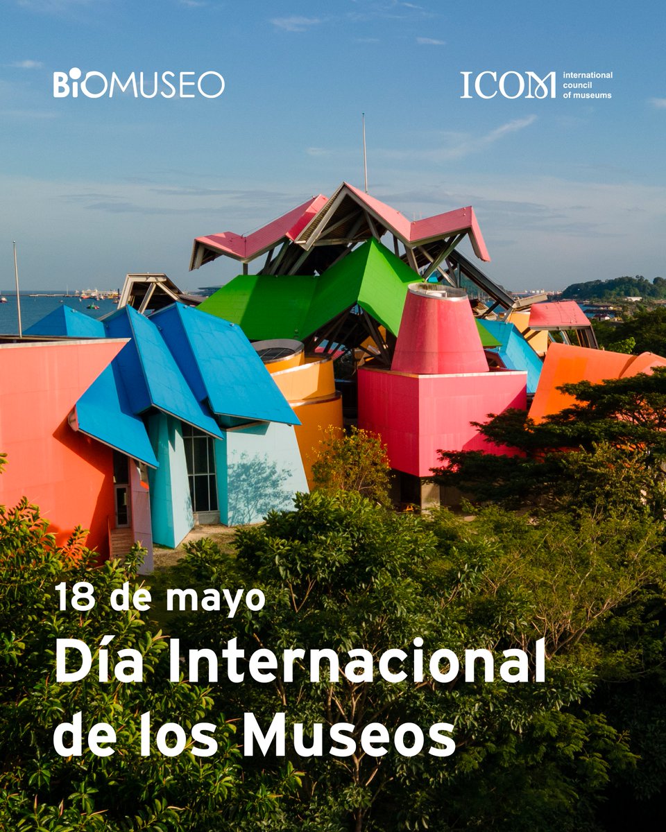 biomuseo's tweet photo. ¡Hoy 18 de mayo es el Día Internacional de los Museos! 🤩
Visita el Biomuseo y descubre cómo Panamá cambió el mundo para siempre. https://t.co/10kIna5z1C