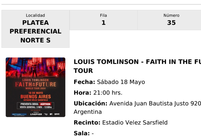 natu ୭̥🪩 VOY A VER A LOUIS tweet media