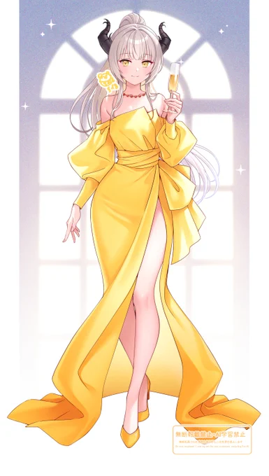 skeb納品していました ドレス描くの楽しかったです…! リクエストありがとうございます!!
