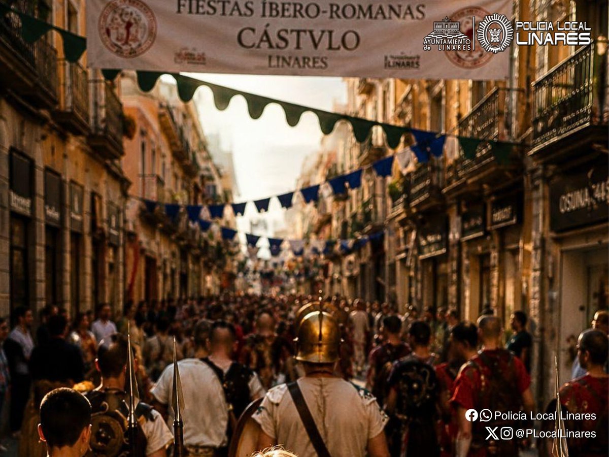 PLocalLinares's tweet photo. 🔵 LAS FIESTAS IBERO ROMANAS SE DESARROLLAN CON NORMALIDAD UN AÑO MÁS

👮‍♂️ La Policía Local de Linares informa que los dispositivos especiales establecidos con motivo de las Fiestas Íbero Romanas se han desarrollado según lo previsto, transcurriendo todos los eventos y actividades https://t.co/37FLsG3qu8