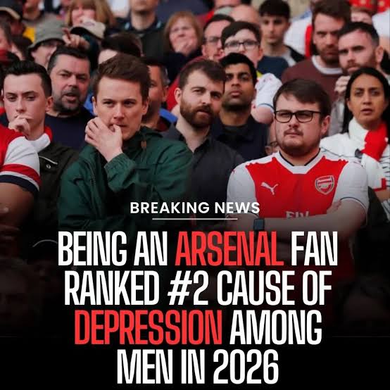 Hazzansaz's tweet photo. Being an Arsenal fan is basically: 
80% hope
5% tactics
15% therapy.

I can't imagine the intense situation Arsenal fans are in right now. It affects their personal lives.

If Arsenal loses tonight, a lot of lives could be lost. https://t.co/AAJrqaIUGy