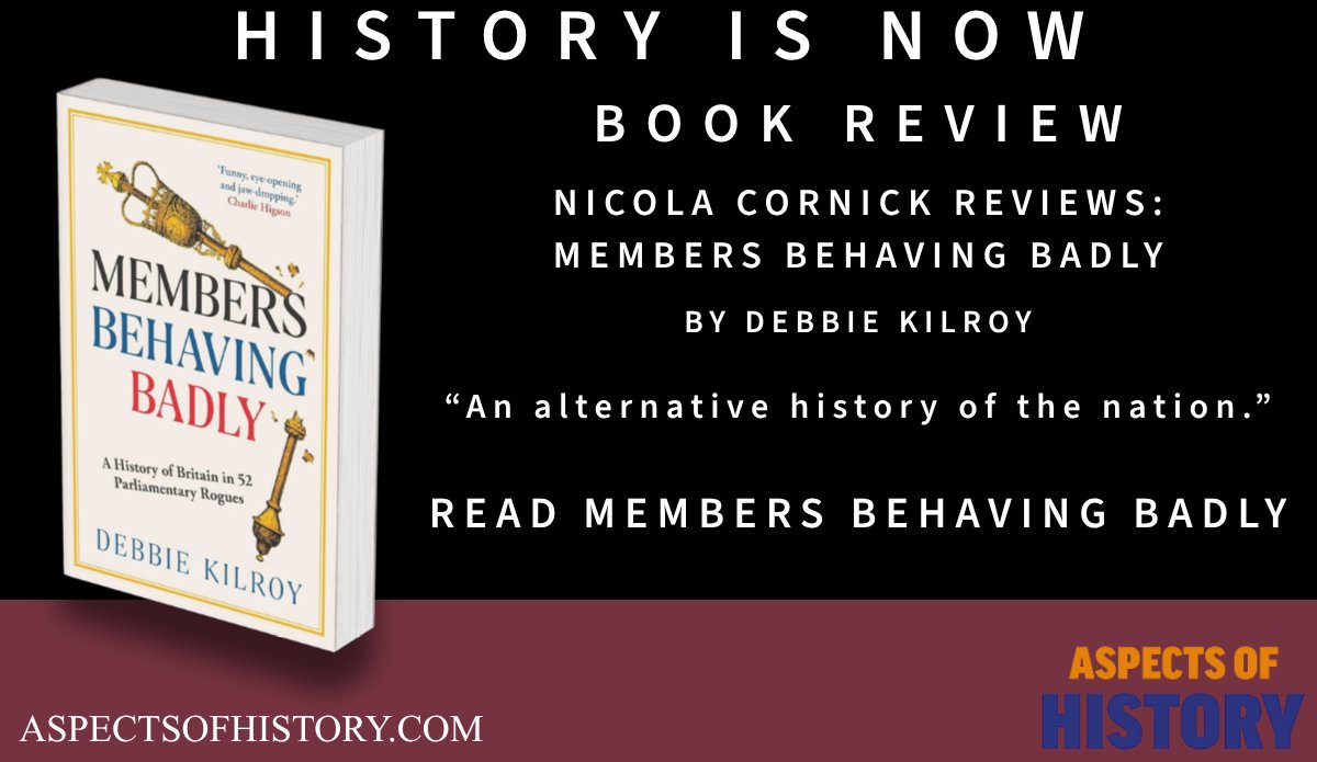 AspectsHistory's tweet photo. #BookReview

@NicolaCornick reviews Members Behaving Badly
By @DebbieKilroy

"An alternative history of the nation."

https://t.co/e10i6Lepxb

Read Members Behaving Badly
https://t.co/p6unWmGpQk

@eandtbooks

#historybooks #bookrecommendations https://t.co/rcylIfIaqx