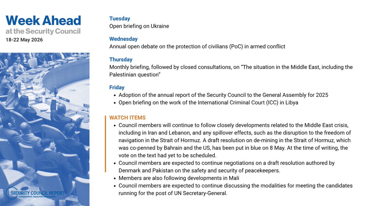 Security Council Report tweet media