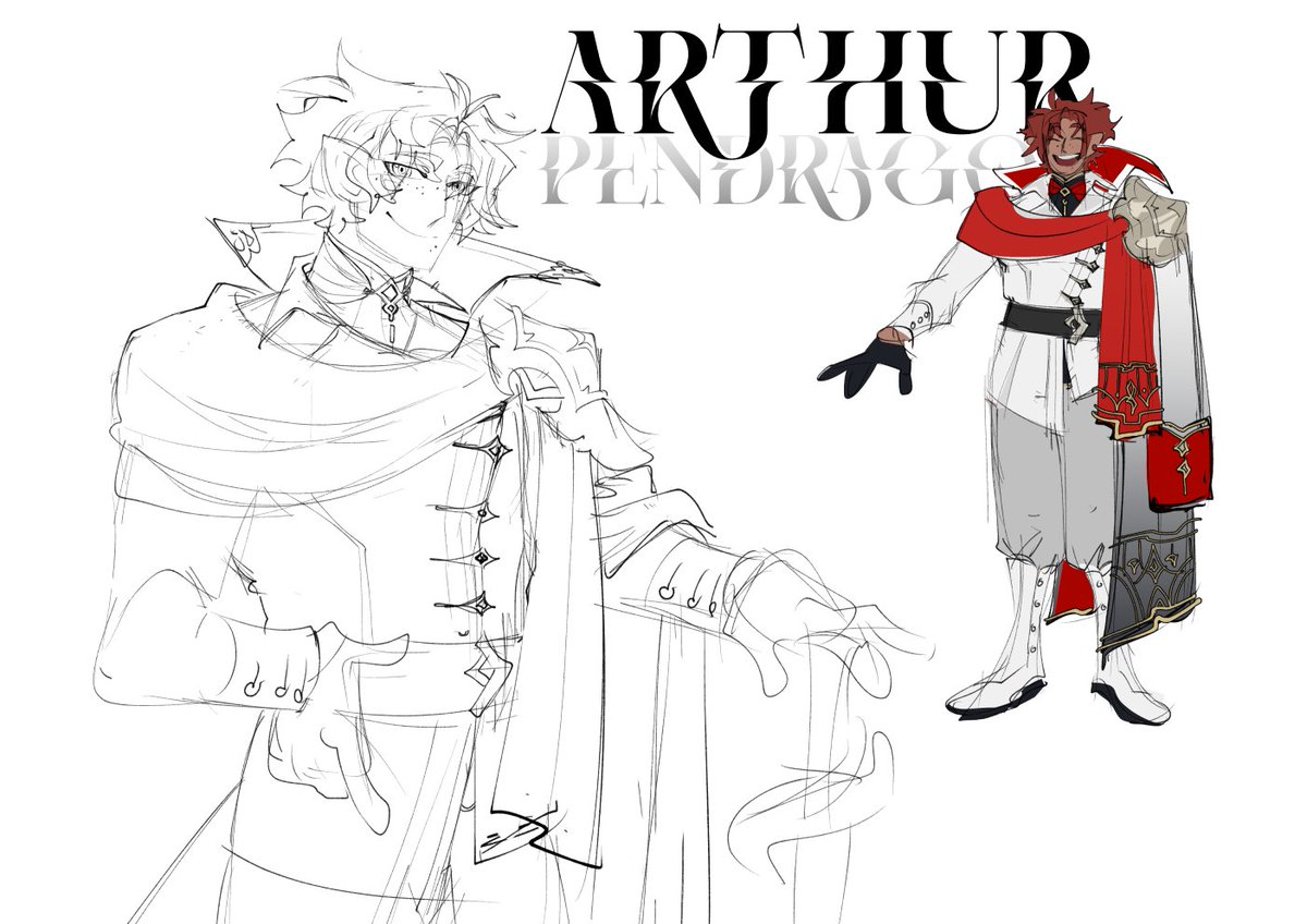 Shindras_'s tweet photo. [Rime]
A glimpse of the past.

Merlin from many years ago and his best friend Arthur! 

my DM designed Arthur's look and I designed his clothes :]

#art #dnd https://t.co/jh0rVjGcFN