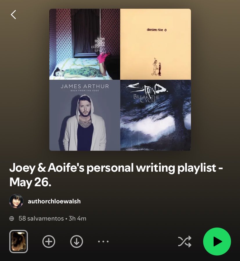 updatestommenbr's tweet photo. 🚨 | ELA VOLTOU? Depois de apagar todo o conteúdo no Spotify, Chloe Walsh reaparece com novas playlists misteriosas.

Confira a thread com todas as playlists postadas no dia, atualizadas em tempo real: https://t.co/RsSWD4XzLt