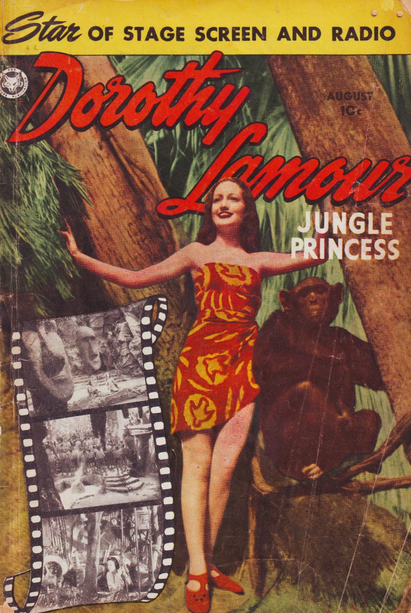 PastYesterday's tweet photo. Dorothy Lamour - Jungle Princess (1950 Comic book) https://t.co/HKtKyNMcNt