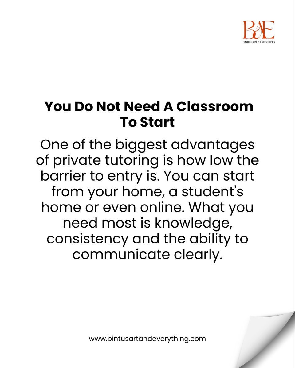 B_A_E_Marketing's tweet photo. The demand for private tutors in Nigeria is growing and someone is making serious money from it.

If you have knowledge in any subject or skill, this might be the business for you. Read the full guide on our website. https://t.co/5gLCj7xPgR

#NigeriaBusiness #Entrepreneurship https://t.co/wJPGG5bIVJ