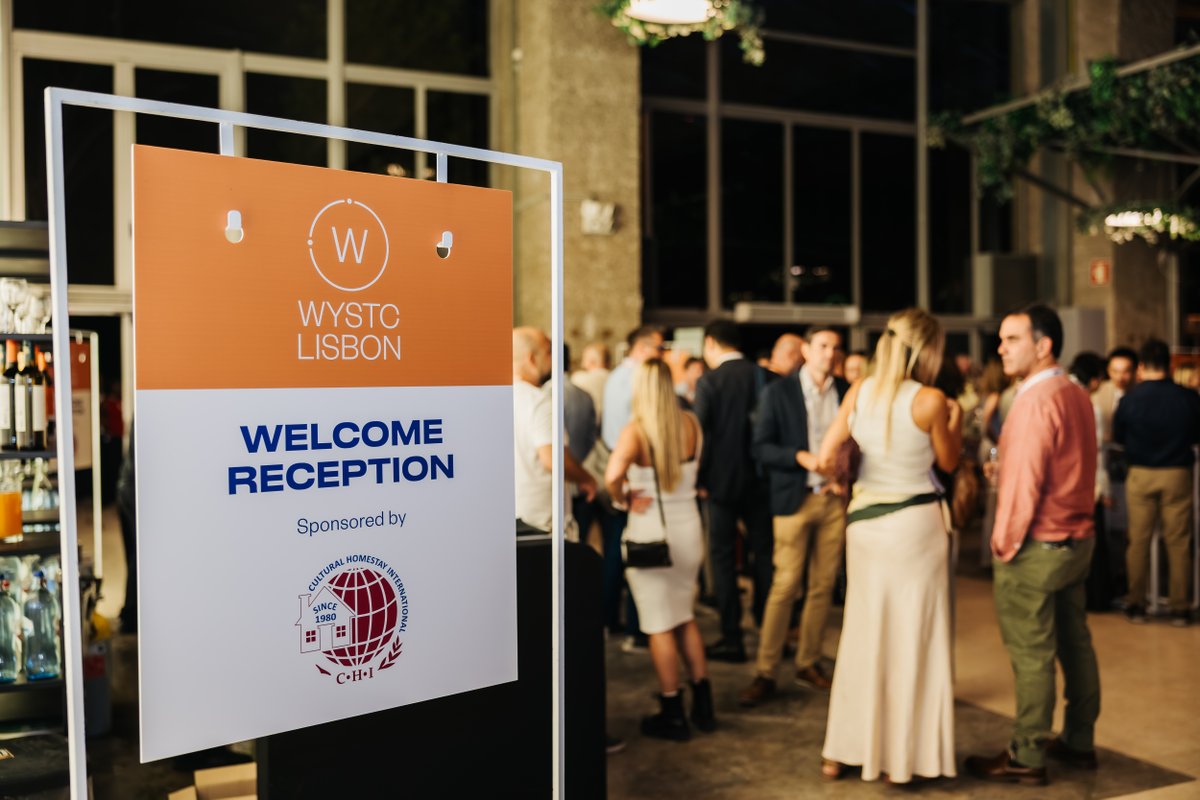 WYSTC's tweet photo. Join us for the Welcome Reception to reconnect with familiar faces, meet new partners, and unwind after the first full day of trading.
 
The Welcome Reception is sponsored by Cultural Homestay International.

Register at early bird rates 👉🏻 https://t.co/exkkHZ56G2 https://t.co/dCObBAWGFd