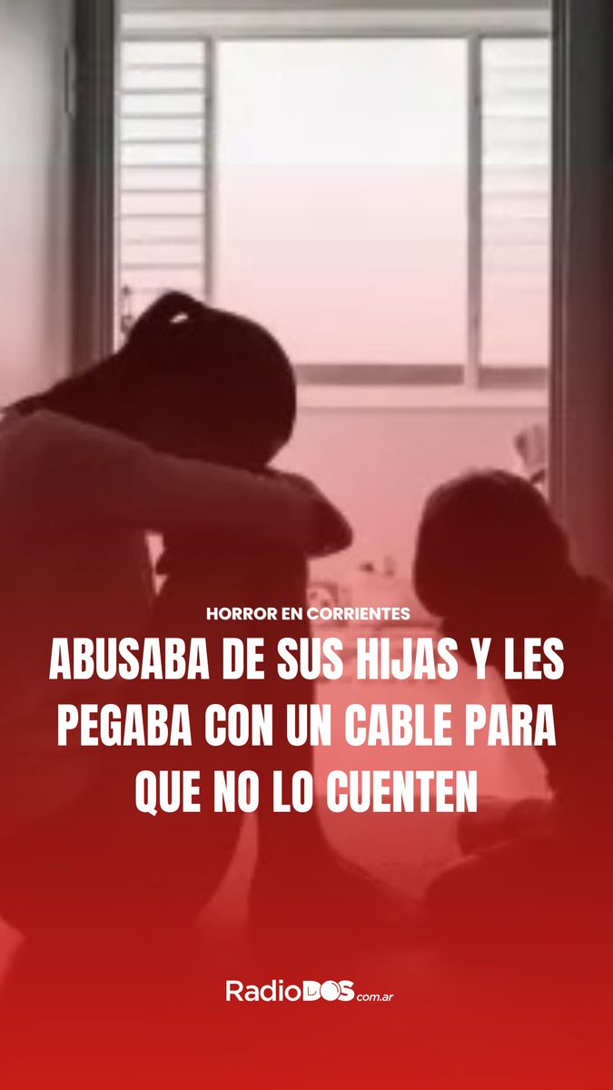 carlosalbesimon's tweet photo. 🛑 El hecho fue descubierto gracias a la denuncia de la docente donde asisten las menores de 11 y 14 años en la localidad correntina de Carolina. 

🥺 Esta habría notado los golpes sufridos y al hablar con ellas revelaron que eran abusadas sexualmente y golpeadas por su propio padre. 

✋️ El exámen médico confirmó lo denunciado y el agresor esta detenido en la Comisaría de Goya. El fiscal ya solicitó la prisión preventiva 

Más detalles en https://t.co/pvluVRhdqe 

#abusosexual #corrientes #radiodos