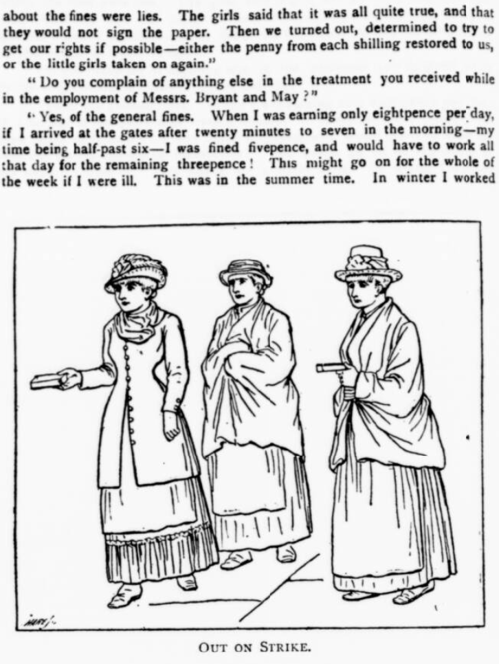 BNArchive's tweet photo. In July 1888, the women and girls working at the Bryant &amp; May match factory in Bow, London, went on strike, inspiring industrial action across Britain known as 'New Unionism.' The Pall Mall Budget, 19 July 1888, interviews those involved https://t.co/uWgCSAvuV0 #StrikeHistory https://t.co/VuVgIZWMUK