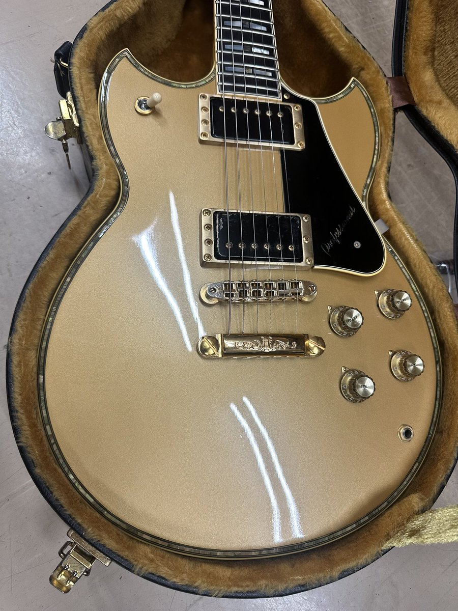 YAMAHA SG3000 Custom Gold ダゴン修正 ボディもネックも金ピカの