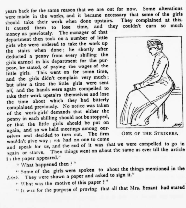 BNArchive's tweet photo. In July 1888, the women and girls working at the Bryant &amp; May match factory in Bow, London, went on strike, inspiring industrial action across Britain known as 'New Unionism.' The Pall Mall Budget, 19 July 1888, interviews those involved https://t.co/uWgCSAvuV0 #StrikeHistory https://t.co/VuVgIZWMUK